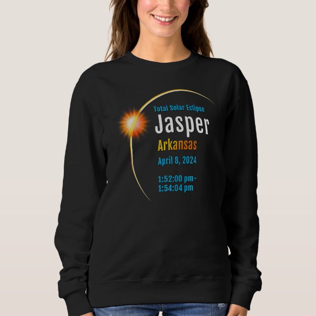 Jasper Arkansas Ar Total Solar Eclipse 2024 1 Sweatshirt (Vorderseite)