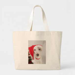 Jasper, der Weihnachtshund Jumbo Stoffbeutel
