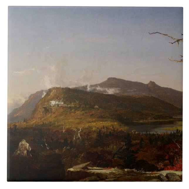 Jasper Francis Cropsey - Catskill Mountain House Fliese (Vorderseite)