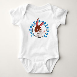 Jasper-n-Friends-Logo-Baby-Einzelstück Baby Strampler
