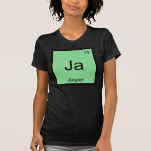 Jasper Name Chemistry Element Periodische Tabelle T-Shirt