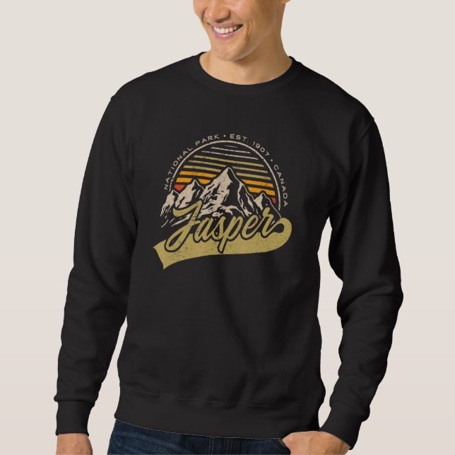 Jasper National Park Alberta Canada Exploration Tr Sweatshirt (Vorderseite)
