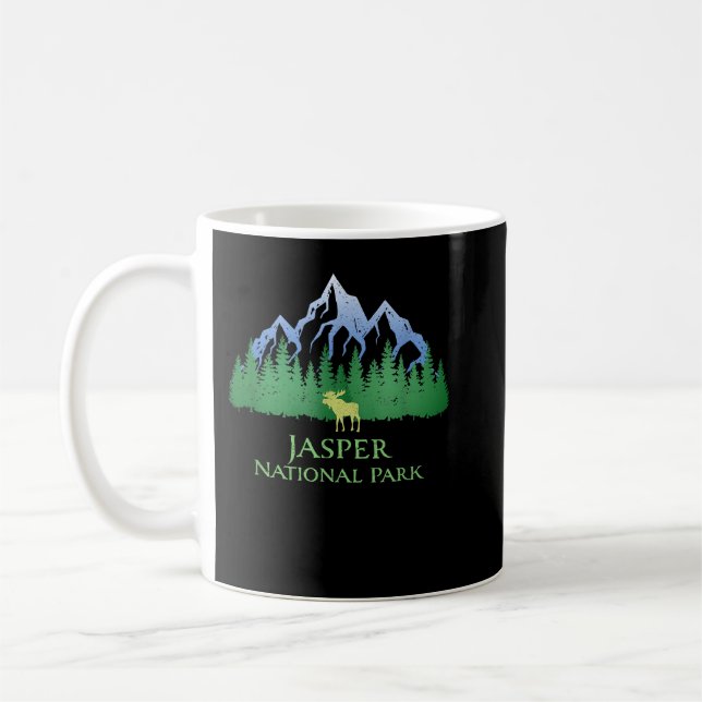 Jasper National Park Alberta Canada Mountain Moose Kaffeetasse (Links)