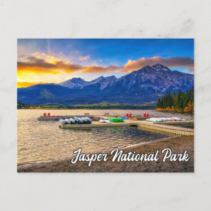 Jasper National Park, Alberta, Kanada Postkarte