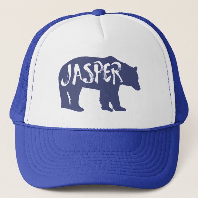 Jasper National Park Bear Trucker Hat Truckerkappe (Vorderseite)