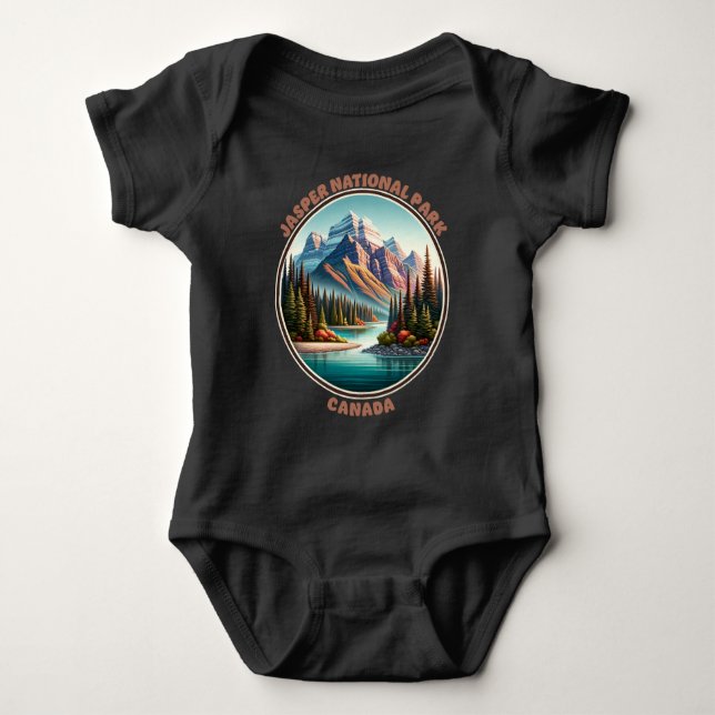 Jasper National Park Canada Baby Strampler (Vorderseite)