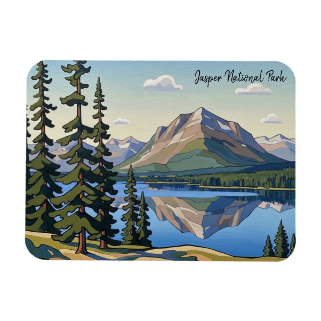 Jasper National Park Canada Magnet (Horizontal)