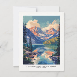 Jasper National Park Canada Travel Postcard Postkarte