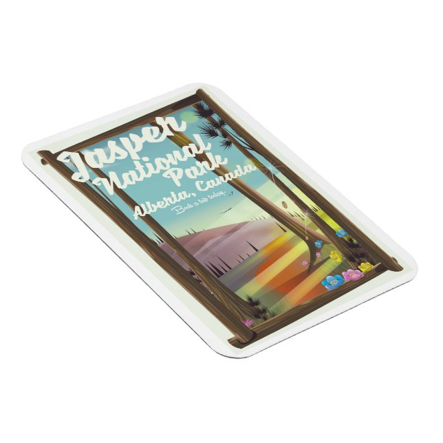 Jasper National Park, Kanada Reiseplakat Magnet (Rechte Seite)