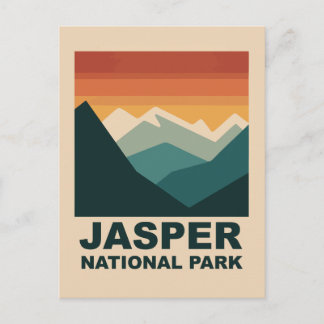 Jasper National Park Minimalist Outdoor Design Postkarte