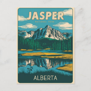 Jasper Nationalpark Alberta Kanada Vintage-Geschen Postkarte