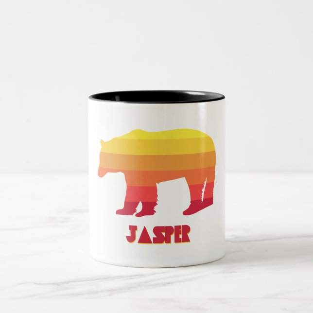 Jasper Nationalpark Bear Zweifarbige Tasse (Mittel)