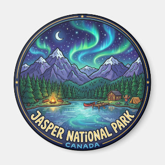 Jasper-Nationalpark bei Nacht Kanada Magnet