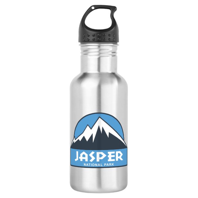 Jasper-Nationalpark Edelstahlflasche (Vorderseite)