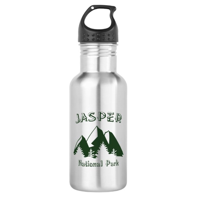 Jasper-Nationalpark Edelstahlflasche (Vorderseite)
