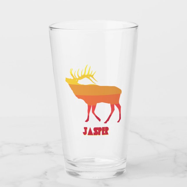 Jasper Nationalpark Elk Glas (Vorderseite)