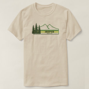 Jasper Nationalpark Grüne Streifen T-Shirt