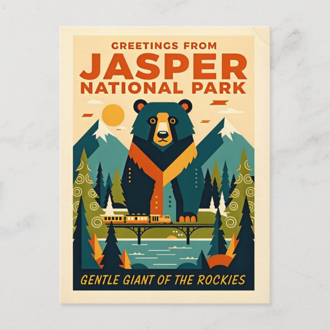 Jasper-Nationalpark Kanada Postkarte (Vorderseite)