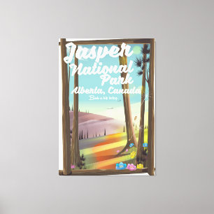 Jasper Nationalpark, Kanada Reiseplakat Leinwanddruck