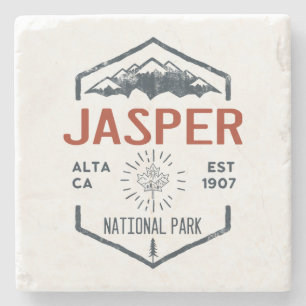 Jasper Nationalpark Kanada Vintag erschüttert Steinuntersetzer