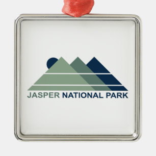 Jasper Nationalpark Mountain Sun Ornament Aus Metall