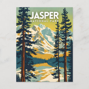 Jasper Nationalpark Nostalgic Travel Postkarte