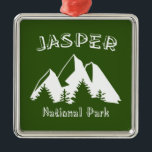 Jasper-Nationalpark Ornament Aus Metall<br><div class="desc">Der Jasper-Nationalpark in Alberta Kanada umfasst eine ausgedehnte Region mit schroffen Hinterlandspuren und Berglandschaften,  die sich gegen empfindliche geschützte Ökosysteme sowie das weltbekannte Columbia Icefield stellen.</div>