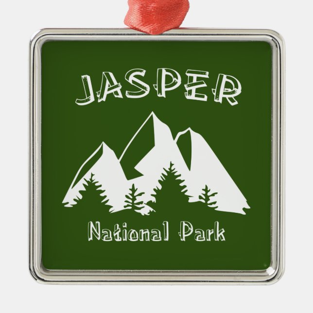 Jasper-Nationalpark Ornament Aus Metall (Vorne)