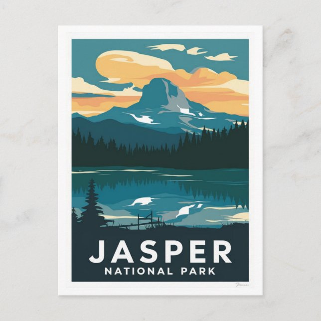 Jasper-Nationalpark Postkarte (Vorderseite)