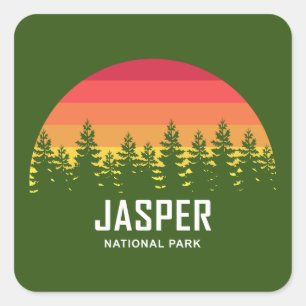 Jasper-Nationalpark Quadratischer Aufkleber
