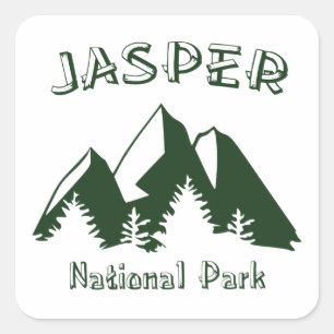 Jasper-Nationalpark Quadratischer Aufkleber