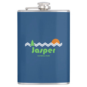 Jasper Nationalpark Retro Flachmann