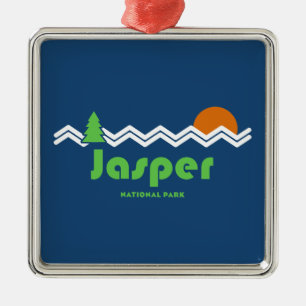 Jasper Nationalpark Retro Ornament Aus Metall