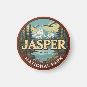 Jasper-Nationalpark Rocky Mountains Abenteuer gif Magnet