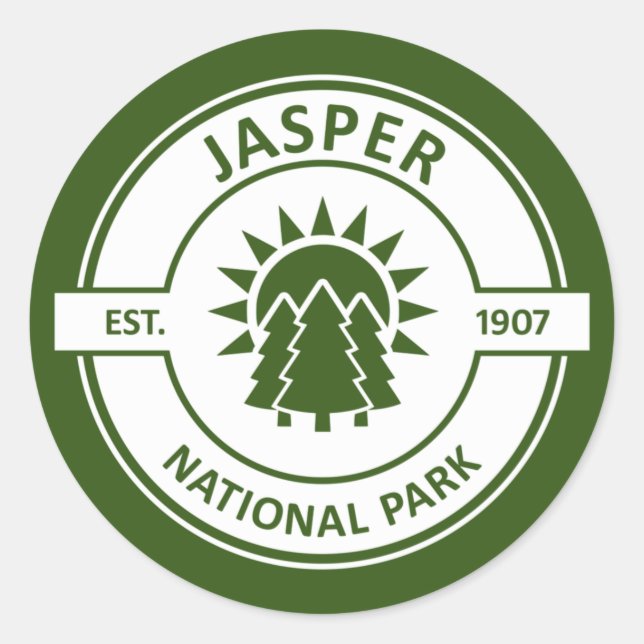 Jasper-Nationalpark Runder Aufkleber (Vorderseite)