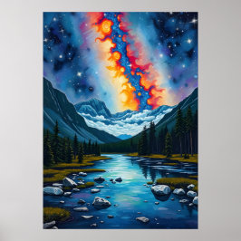 Jasper-Nationalpark - Über die Milchstraße Poster