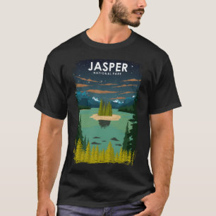 Jasper Nationalpark Vintag Minimal Retro Travel T-Shirt