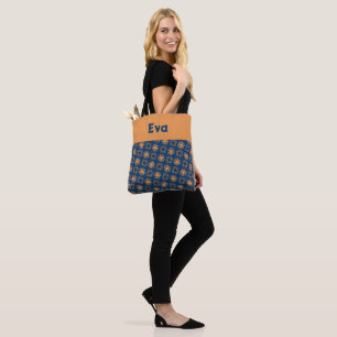 Jasper Orange und Ateneo Blue Blume Muster