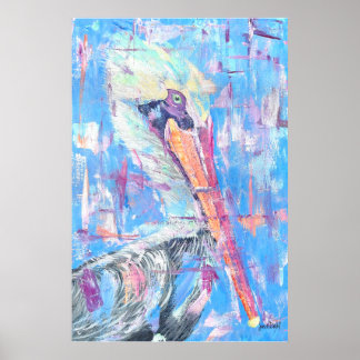 Jasper Pelican Kunstprint - Von Just Dahl Poster