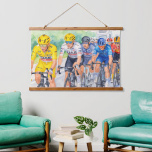 Jasper Philipsen gewinnt die 13. Etappe der Tour d Wandteppich Mit Holzrahmen