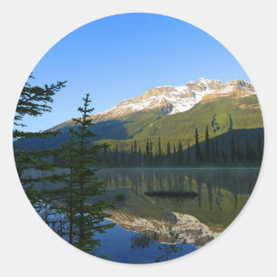 Jasper See-Reflexions-Nationalpark Runder Aufkleber