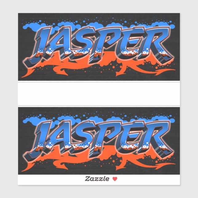 Jasper Vorname Name Graffiti Aufkleber Sticker (Blatt)