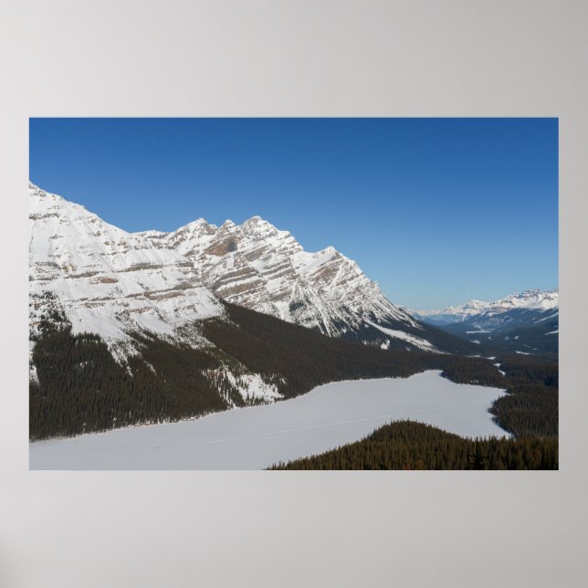 Jasper's Snowy Peyto Lake Poster (Vorne)
