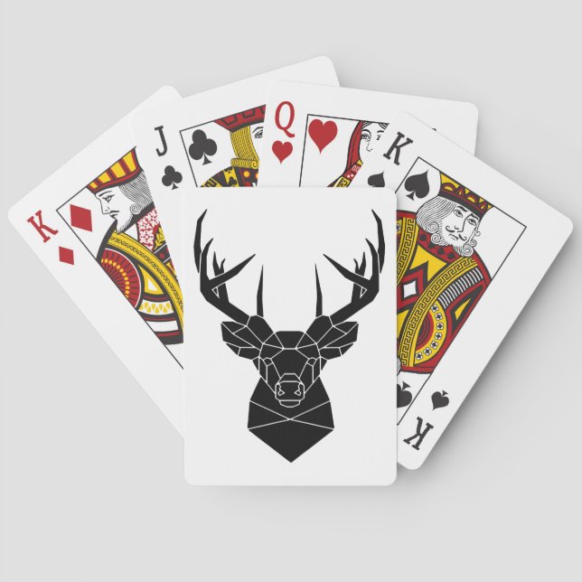 Jass cards with deer / Jasskarten mit Hirsch Spielkarten (Rückseite)