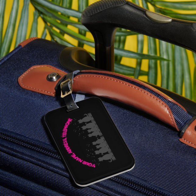 jaulende Personalisieren , Gepäckanhänger  (Vorderseite Insitu 1)