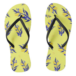 Jaune citron flip flops