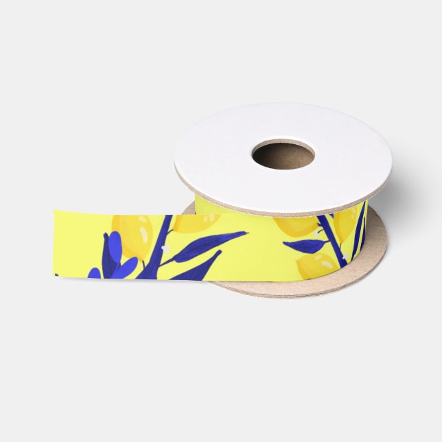 Jaune citron satinband (Spule)