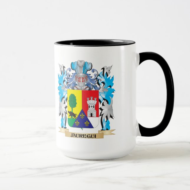 Jauregui Wappen - Familienwappen Tasse (Rechts)