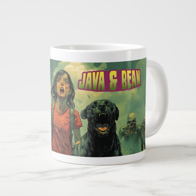 Java & Bean Jumbo-Tasse (Vorderseite Rechts)