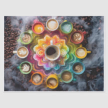 Java Bean Mandala, farbenfrohe Cups